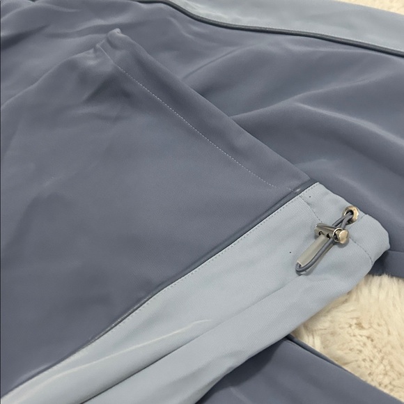 Maniere de Voir Double Waistband Viscose Track Pants Blue - Picture 11 of 12